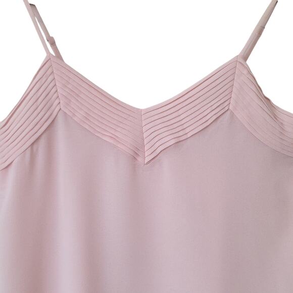 Naked Zebra Women Sz S Pink Feminine Dainty Fairy Y2K Flowy Pleated Camisole Top - Picture 3 of 9